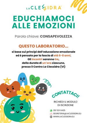 Tre incontri per bambini dai 6 agli 8 anni per esplorare il mondo delle emozioni, allenarsi a riconoscerle e sperimentare nuovi modi di accoglierle nelle situazioni quotidiane.